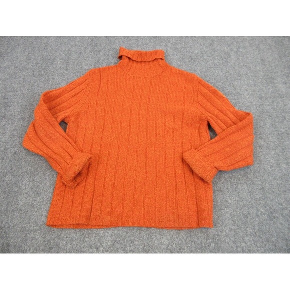 Abercrombie & Fitch Sweaters - Abercrombie & Fitch Sweater Womens Extra Large Orange Turtle Neck Knit Lambswool
